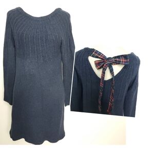 Blue Rain knit long sleeved dress